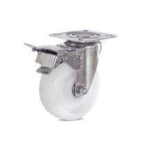 Rodizio Inoxidável 304 5 Pol. Placa Freio Gmpif.52ny.e