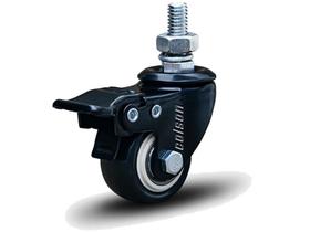 Rodízio Linha Black Parafuso 3/8" 50mm 50kg Preto Com Freio - Colson - 6510 Rodízio Linha Black Parafuso 3/8" 50mm 50kg Preto Com Freio - Colson - 6510