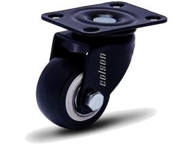 Rodízio Linha Black Placa 3/8" 41mm Placa Anti Risco Móveis 30kg Preto - Colson - 6045 Rodízio Linha Black Placa 3/8" 41mm Placa Anti Risco Móveis 30kg Preto - Colson - 6045