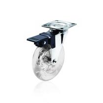 Rodizio Ou Rodinha Para Moveis Ø100 Mm Com Freio Transparente Rodizio Ou Rodinha Para Moveis Ø100 Mm Com Freio Transparente