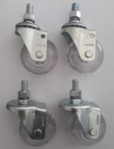 Rodizio para carrinhos e móveis roda gel kit glae 210 e flae até 120 kgs Rodizio para carrinhos e móveis roda gel kit glae 210 e flae até 120 kgs