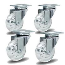 Rodizio para carrinhos e móveis roda gel kit glap 210 até 120 kgs Rodizio para carrinhos e móveis roda gel kit glap 210 até 120 kgs