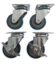 Rodizio para carrinhos e móveis roda poliuretano com freio e sem kit glp 210 pu até 120 kgs Rodizio para carrinhos e móveis roda poliuretano com freio e sem kit glp 210 pu até 120 kgs