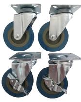 Rodizio para carrinhos e móveis roda poliuretano com freio e sem kit glp 310 pu até 180 kgs Rodizio para carrinhos e móveis roda poliuretano com freio e sem kit glp 310 pu até 180 kgs