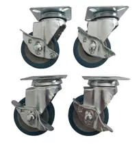 Rodizio para carrinhos e móveis roda poliuretano com freio kit glp 210 pu fp até 120 kgs Rodizio para carrinhos e móveis roda poliuretano com freio kit glp 210 pu fp até 120 kgs