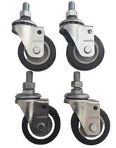 Rodizio Para Carrinhos E Móveis Roda Pvc Kit Glae 210 Bp