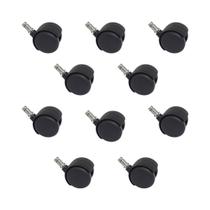 Rodízio para Mocho sem Bucha Pvc (Preto) Kit 10