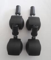 Rodizio para móveis roda de nylon kit s40 g bucha 16 mm mf até 90 kgs Rodizio para móveis roda de nylon kit s40 g bucha 16 mm mf até 90 kgs
