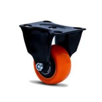 Rodízio Placa Fixa 2 Pol. Polipropileno Laranja Série 210