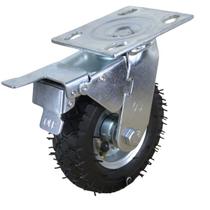 Rodizio Pneumático 6x2 C/freio aro c/rolamento 4 lonas 150 kg