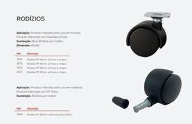 Rodízio Pp 40Mm C/Trava E Chapa