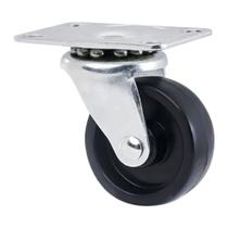 Rodízio PP Preto Giratório - Fertak Rodízio PP Preto Giratório - Fertak