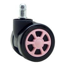 Rodízio Preto e Rosa para Cadeira Husky Gaming Avalanche - PREP062