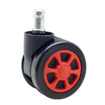 Rodízio Preto e Vermelho para Cadeira Husky Gaming Storm, Blizzard, Hailstorm, Snow, Polar - PREP063