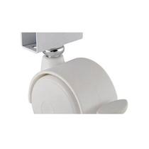 Rodizio Rb 50 Chapa U 15 Mm Para Berço Branco (Kit Com 4 Un) Rodizio Rb 50 Chapa U 15 Mm Para Berço Branco (Kit Com 4 Un)