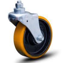 Rodizio Roda Espiga Com Freio 3 Polegadas 76mm 70kg Colson