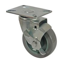 Rodízio roda giratório freio pvc bp 4 polegad 100mm gl412bpf