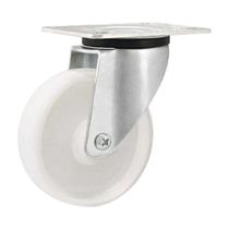 Rodízio roda giratório nylon aço zincado 3" 76mm 100kg Rodízio roda giratório nylon aço zincado 3" 76mm 100kg