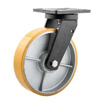 Rodízio roda giratório poliuretano ferro 8" 203mm 900kg Rodízio roda giratório poliuretano ferro 8" 203mm 900kg