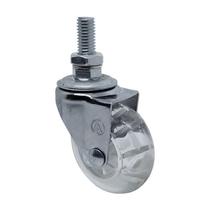 Rodízio roda giratório rosca gel silicone 2 pol 50 mm móveis