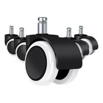 Rodizio Rodinha Anti Risco Pu Semi Silicone Cadeira Begônia