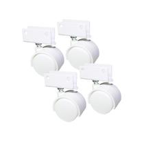 Rodizio Rodinha Rb 40 Branco Chapa U 15 Mm Sem Trava 4 Un