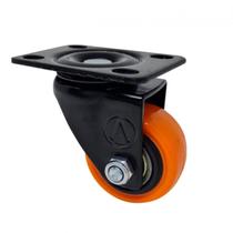 Rodizio Rodinhas Giratórias Borracha S/ Freio Pvc Laranja Rodizio Rodinhas Giratórias Borracha S/ Freio Pvc Laranja