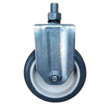 Rodízio Rosca Fixa 4 Pol. Roda em Borracha Plástica 80kg * 2172 Rodízio Rosca Fixa 4 Pol. Roda em Borracha Plástica 80kg * 2172