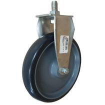 Rodízio Rosca Fixa Com Roda de borracha Plástica 95kg * 5725