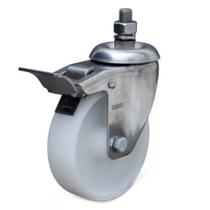 Rodízio Série 12 Inox Espiga com Freio 101mm - Nylon 170kg - Colson - 4186 Rodízio Série 12 Inox Espiga com Freio 101mm - Nylon 170kg - Colson - 4186