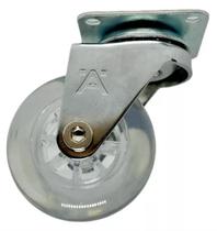 Rodízio Silicone 50mm Giratório Sem Freio