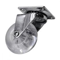 Rodizio Silicone Jomarca Base Giratoria Sem Trava 50Mm