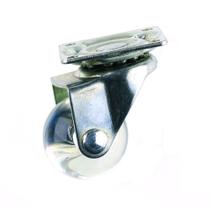 Rodízio Silicone Placa giratória para Moveis Carrinhos 2Pol. 50mm - Starfer