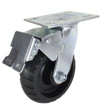 Rodízio Termoplástico 6 Pol C/Freio - 250Kg - Master Roll