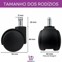 Rodízio Universal para Cadeiras - Deslização Perfeito - unidade Rodízio Universal para Cadeiras - Deslização Perfeito - unidade