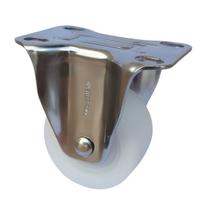 Rodizios em Inox 2 pol.base fixa Roda Nylon com rolamento - Master Roll Rodizios em Inox 2 pol.base fixa Roda Nylon com rolamento - Master Roll