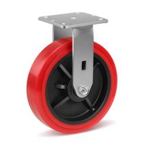 Rodízios industriais Handsammu de 8 polegadas e 1500 libras de capacidade x1 vermelho Rodízios industriais Handsammu de 8 polegadas e 1500 libras de capacidade x1 vermelho