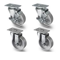 Rodízios industriais Handsammu G-STL-5040-2B2S 4 polegadas 725 kg Rodízios industriais Handsammu G-STL-5040-2B2S 4 polegadas 725 kg