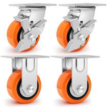 Rodízios industriais Humagineer 4x2 Heavy Duty, conjunto de 4 2500 libras
