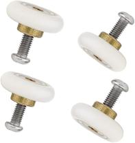 Rodízios para Porta de Chuveiro Linwnil 19 mm em Aço Inoxidável, 4 Peças Rodízios para Porta de Chuveiro Linwnil 19 mm em Aço Inoxidável, 4 Peças