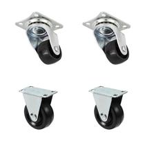 Rodízios Rodas 2 Giratória/2 Fixa 5 cm. até 50 Kg.p/roda Rodízios Rodas 2 Giratória/2 Fixa 5 cm. até 50 Kg.p/roda