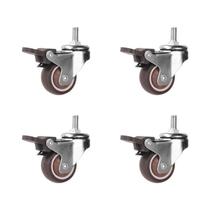 Rodízios Universais Para Móveis De Alta Resistência 4PCS 1-2 Polegadas Rodízio 360 graus Rodízio De