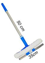 Rodo Combinado 35cm Bralimpia Com Cabo De 50cm Limpa Vidros Rodo Combinado 35cm Bralimpia Com Cabo De 50cm Limpa Vidros