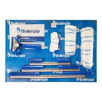RODO COMBINADO BRALIMPIA 25 / 35 / 45 CM KIT com 13 peças