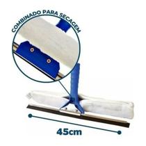 Rodo combinado bralimpia 45cm limpa vidros sem cabo Rodo combinado bralimpia 45cm limpa vidros sem cabo