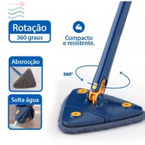 Rodo De Limpeza Esfregão Triangular Giratorio 360 Rotativo
