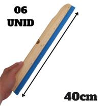 Rodo de Madeira 40cm Resistente Qualidade de Madeira 06 unid