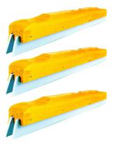 Rodo De Madeira 60cm Duplo Sem Cabo Kit 3 Rodo De Madeira 60cm Duplo Sem Cabo Kit 3