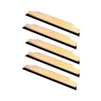 Rodo De Madeira Dsr 40Cm Duplo Sem Cabo Kit 5 Rodo De Madeira Dsr 40Cm Duplo Sem Cabo Kit 5