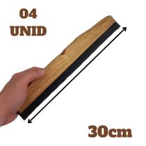 Rodo De Madeira Duplo 30cm Resistente 04 unid